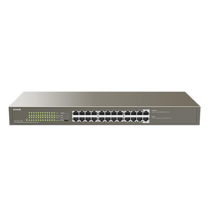 سوئیچ  تندا TENDA مدل 1124P-24-250W TENDA TEG1124P 24Port 250W PoE Switch